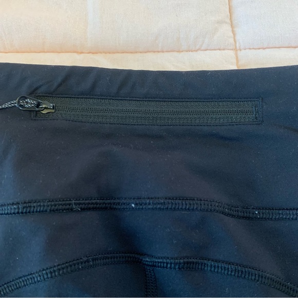 Lululemon Speed Tight Ruched legging black size 6 side pocket and back zip - Picture 10 of 15